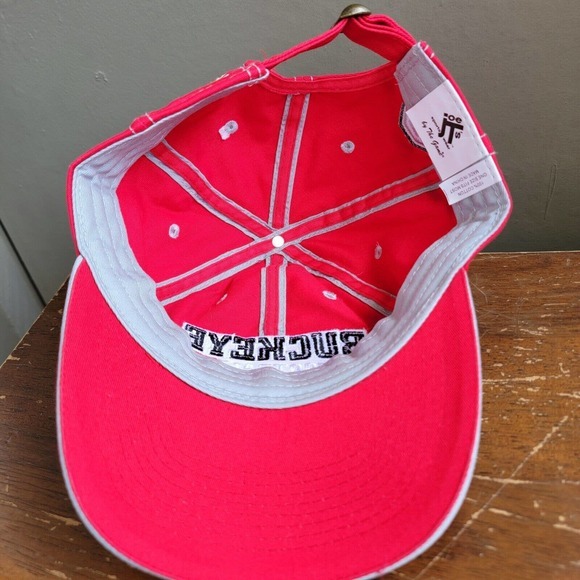 Ohio State Football Buckeyes Hat Spell Out Script Logo Baseball The Game Dad Cap - Picture 8 of 10